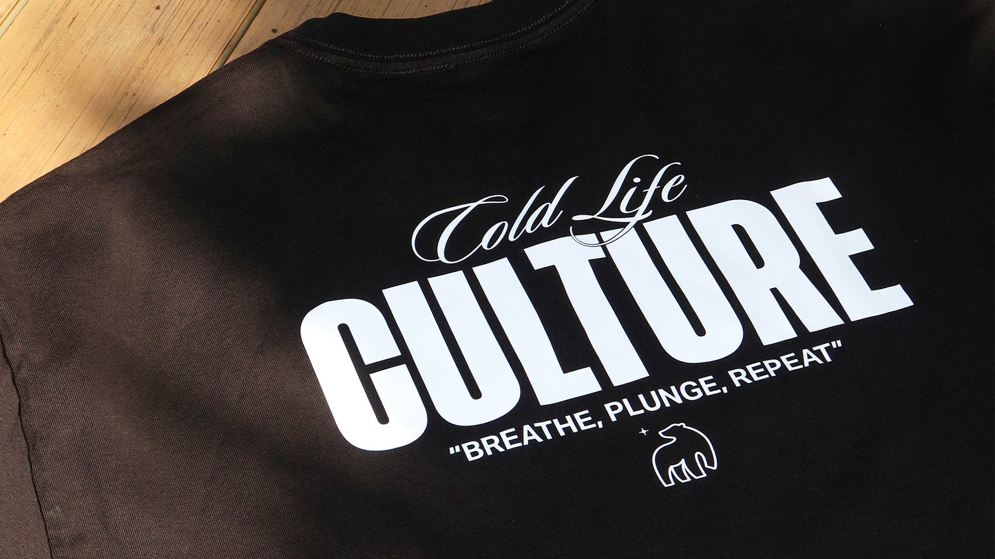 Where Cold Plunging Meets Culture Black Shirt