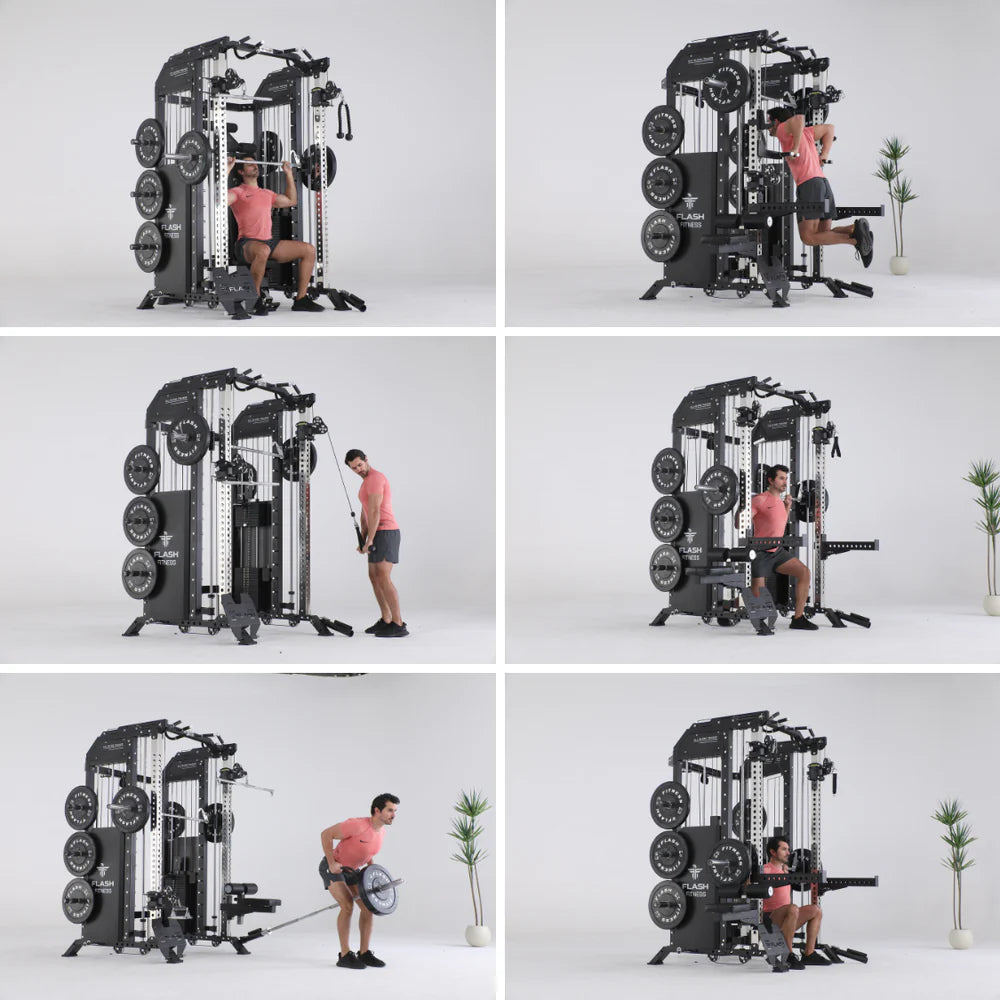 Flash F50 All-In-One Trainer Smith Machine Combo Package
