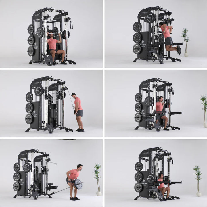 Flash F50 All-In-One Trainer Smith Machine Combo Package