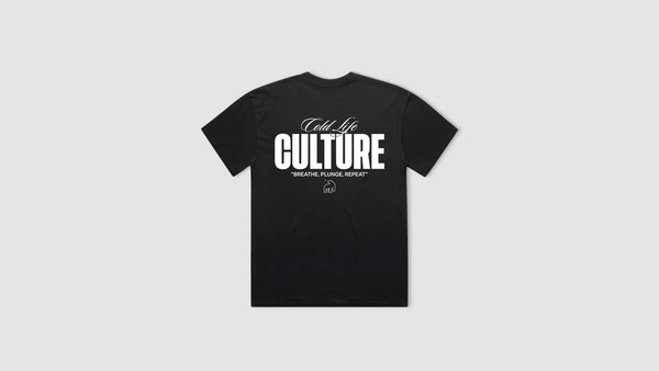 Where Cold Plunging Meets Culture Black Shirt