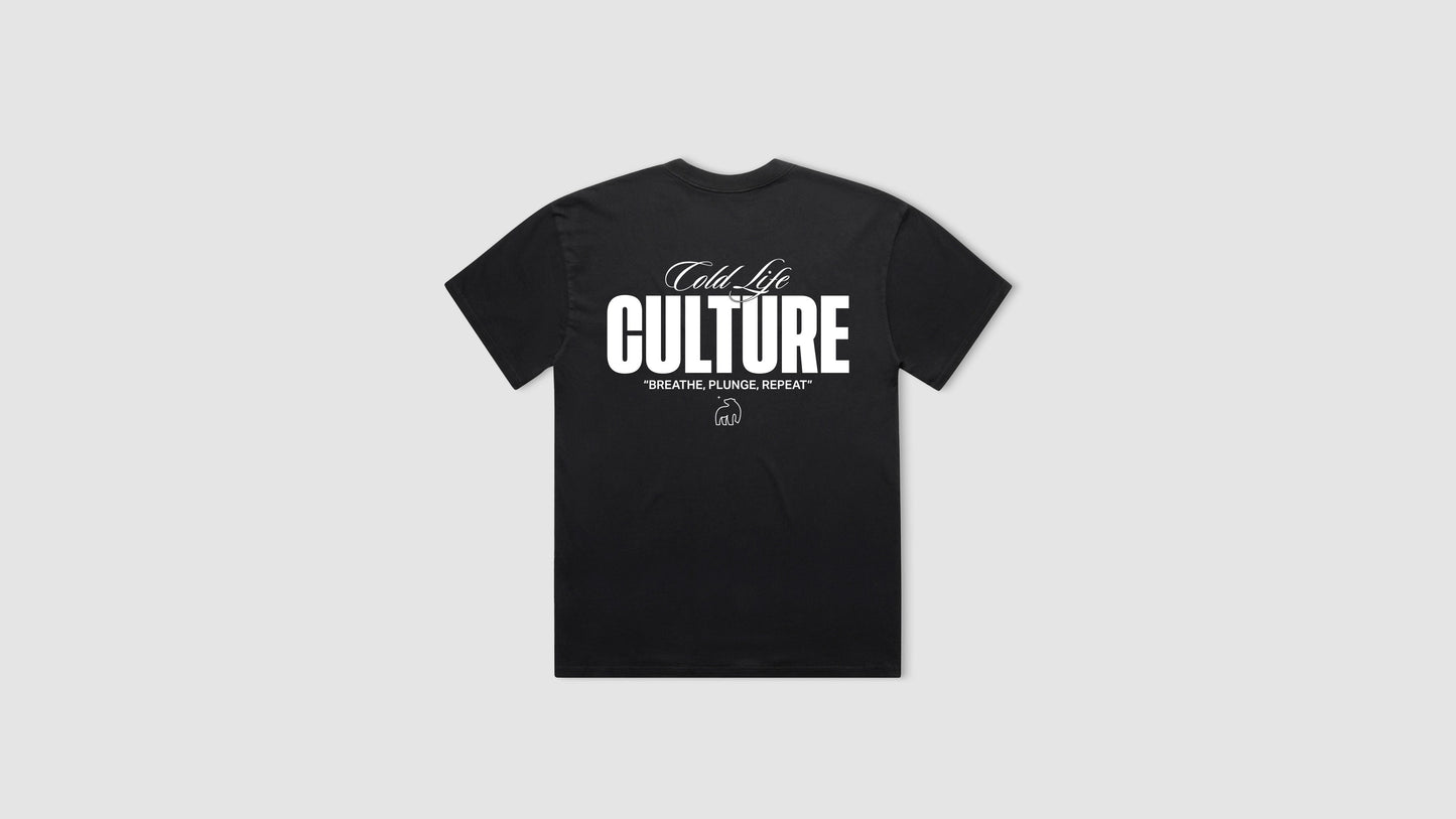 Where Cold Plunging Meets Culture Black Shirt